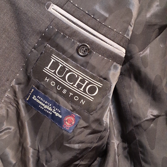 Ermenegildo Zegna-Venezia  Charcoal Men's Blazer Wool-cashmere Blend. - Picture 4 of 8